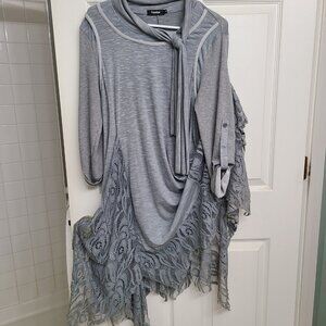Clocolor  M Sweet Gray Dress NWOT
